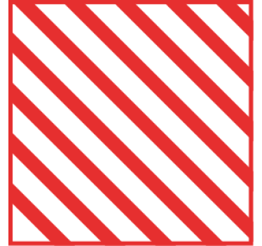 Texture coaster red striped design - TenStickers