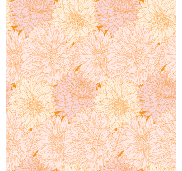 Texture coaster floral design arrangement - TenStickers