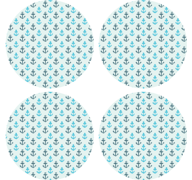 Texture coaster anchor pattern design - TenStickers