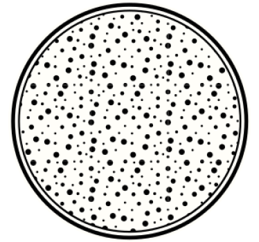 Texture coaster with black dot design - TenStickers