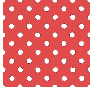 Polka dot motif texture coaster - TenStickers