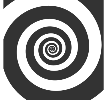 Texture coaster with spiral pattern contrast - TenStickers