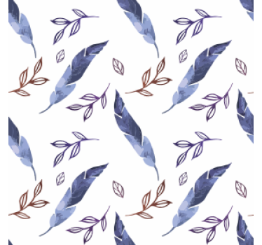 Texture coaster foliage watercolor designs - TenStickers