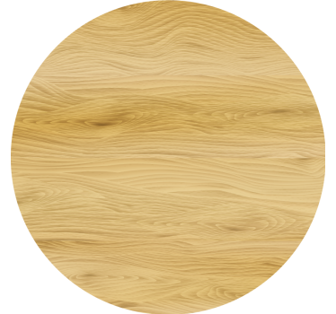 Texture coaster natural wood round surface - TenStickers