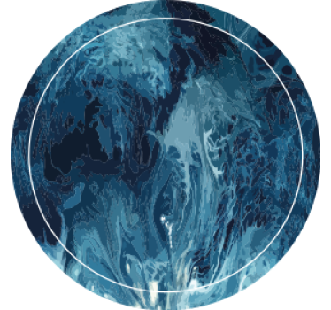 Texture coaster abstract blue swirl design - TenStickers