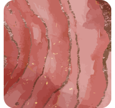 Texture coaster abstract pink marble swirls - TenStickers