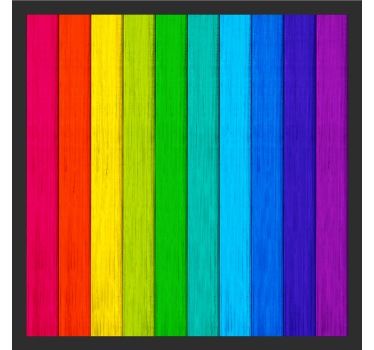 Vibrant color stripes texture coaster - TenStickers