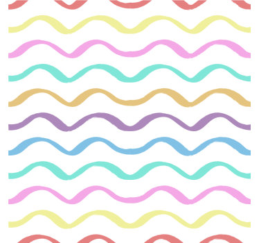 Texture coaster with vibrant curvy design - TenStickers