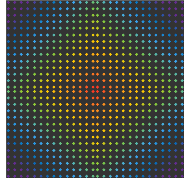 Texture coaster in colorful dotted pattern - TenStickers