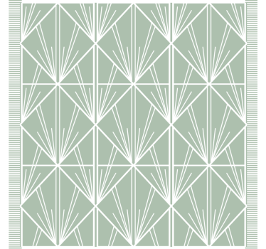 Texture coaster geometric leaf design - TenStickers