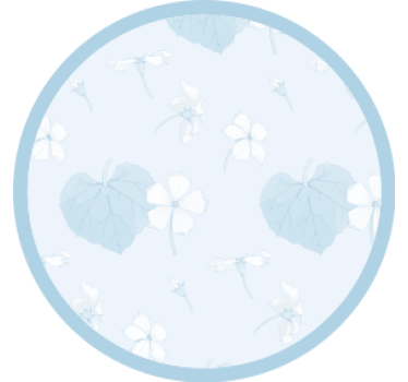 Texture coaster with floral print surface - TenStickers