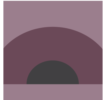 Texture coaster with curved layered design - TenStickers