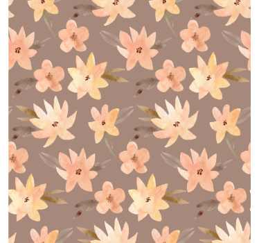 Texture coaster with botanical pattern design - TenStickers