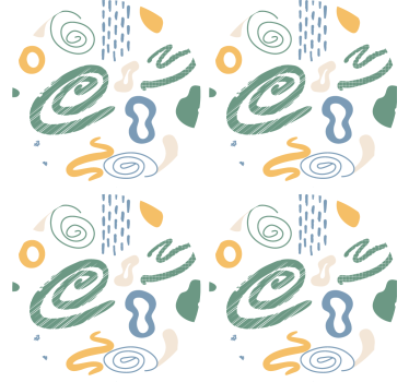 Texture coaster with abstract swirl patterns - TenStickers