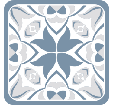 Elegant floral texture coaster - TenStickers