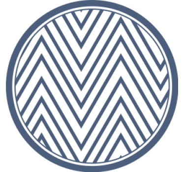 Texture coaster with chevron pattern surface - TenStickers