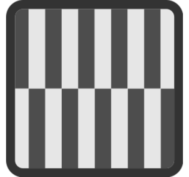 Texture coaster with striped surface design - TenStickers