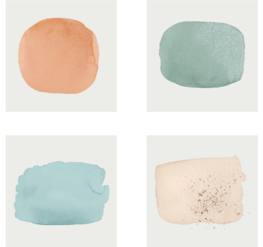 Texture coaster watercolor paint swatches - TenStickers