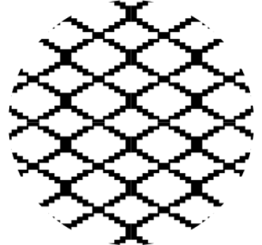 Texture coaster with geometric pattern overlay - TenStickers