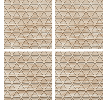 Texture coaster with textured geometric pattern - TenStickers