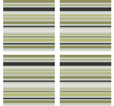 Texture coaster green and black striped pattern - TenStickers
