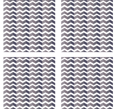 Texture coaster chevron pattern design - TenStickers