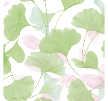 Lush leaf patterns texture coaster - TenStickers