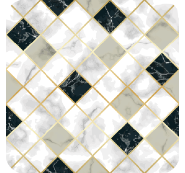 Texture coaster marble patterned tiles - TenStickers