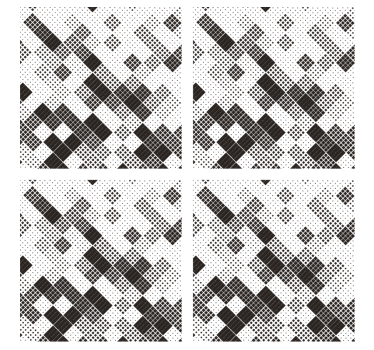 Texture coaster geometric dot design - TenStickers