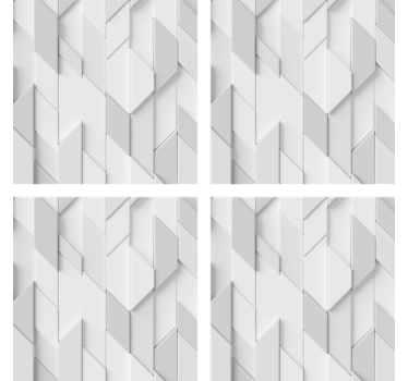 Texture coaster with geometric relief design - TenStickers