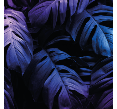 Texture coaster with lush leaf patterns - TenStickers