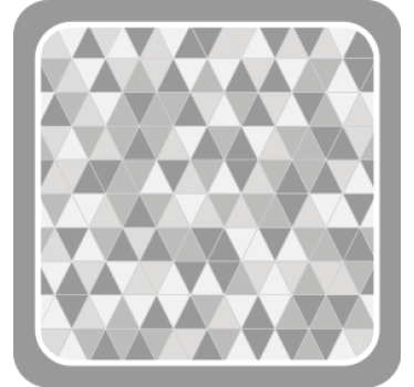 Texture coaster with geometric triangle design - TenStickers