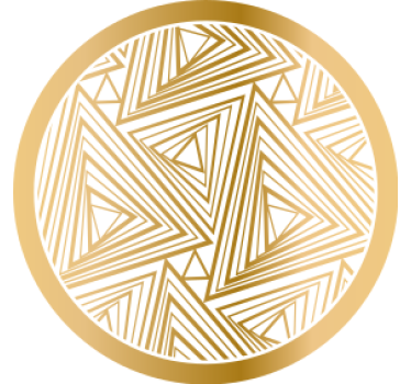 Texture coaster with triangular geometric pattern - TenStickers