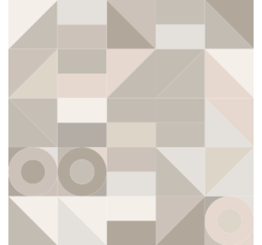 Texture coaster with geometric neutral designs - TenStickers