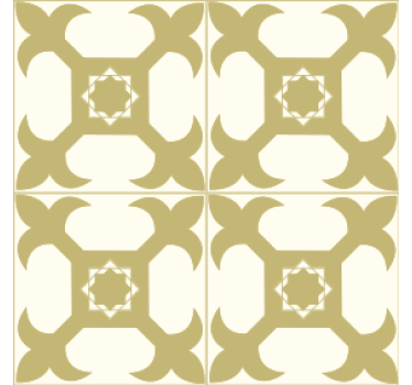 Texture coaster with symmetrical pattern design - TenStickers