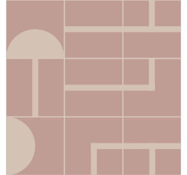 Geometric Patterned Surface texture coaster - TenStickers