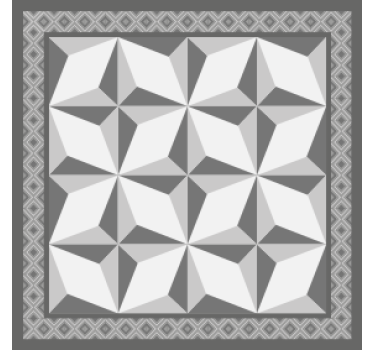 Texture coaster with geometric layered designs - TenStickers