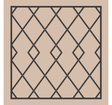 Texture coaster geometric pattern design - TenStickers