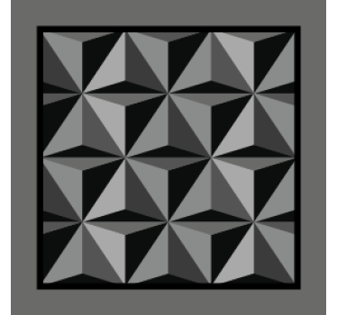 Texture coaster with geometric shape design - TenStickers