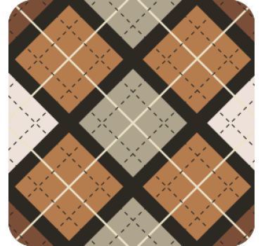 Texture coaster geometric pattern squares - TenStickers