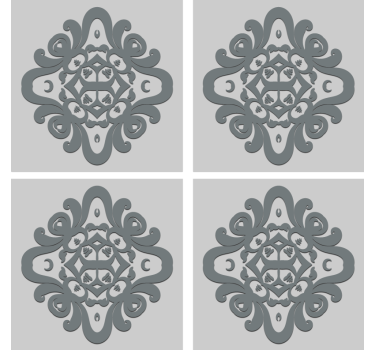 Texture coaster with detailed pattern design - TenStickers
