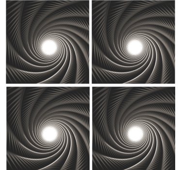 Texture coaster with fluid swirling design - TenStickers