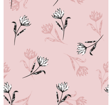 Texture coaster with floral design in soft hues - TenStickers
