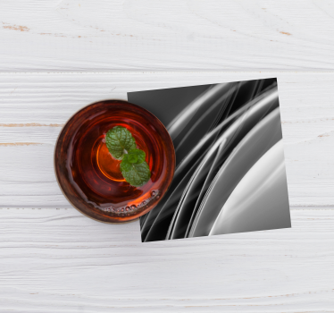 Abstract wave pattern texture coaster - TenStickers