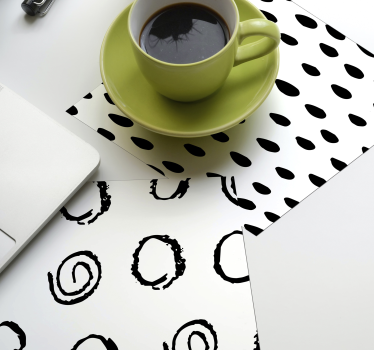 Different patterns modern drink coaster - TenStickers