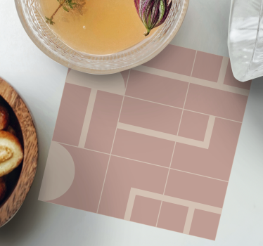 Geometric Patterned Surface texture coaster - TenStickers