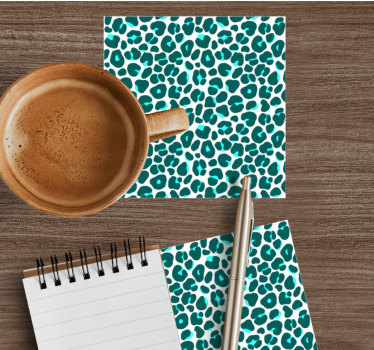 Leopard spot print texture coaster - TenStickers