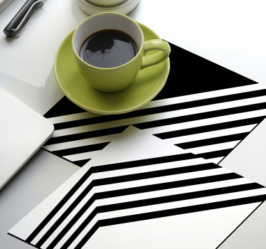 Modern stripes modern drink coaster - TenStickers