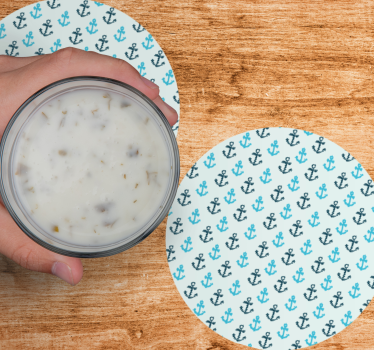 Texture coaster anchor pattern design - TenStickers