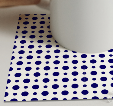 Texture coaster bold polka dot pattern - TenStickers
